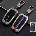 Car Metal Key Cover With Car Key Ring And Soft Silicone For Toyota CHR, Prius, Corolla Cross, Prado
