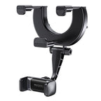 YESIDO Universal Rear View Mirror Phone Holder Mount 360 Degree Rotatable Cell Phone Clip for Car